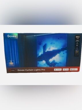 NIB Govee Curtain Lights Pro, LEDs SmartColorChangingLEDCurtainLights